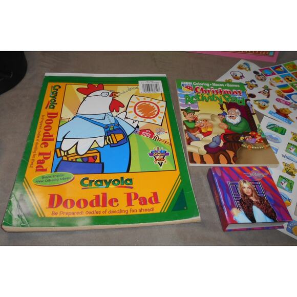 Kids Coloring Book/Drawing Lot: Stickers, Crayons, Coloring Books, Pencil Box - Picture 10 of 16